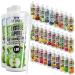 C.P.Sports beverage syrup for mineral drink i syrup sugar-free for vital drink iced papper with vitamins i beverage concentrate for mixing with water for sports drink I 2 liter + 2 pump donor stee apple (2 Pack)