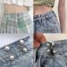 Qeuly 2 Sets Pant Waist Tightener Instant Jean Buttons - White Pearl | No Sewing Clips for Loose Jeans | Detachable Waistband Tightener - Buy Online on GoSupps.com