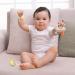 Classic World Wooden Rattle Teether - Natural Teething Toy with Silicone Key - Buy Online on GoSupps.com