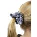 Cheeky 60s black/white checked vintage look hairband hair tie scrunchy Z009