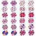 24 Pcs Patriotic Hair Bows Clips 4th of July Alligator Bow Hair Accessories Colorful Independence Day Hair Clip Hawaii Hair Clip Summer Beach Bowknot Hairpins Barrette for Girls (American Flag)