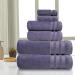 TRIDENT NectorSoft Extra Large 100% Cotton Zero Twist Towels - Super Soft & Absorbent (Purple Ash 6 Piece Set) - Buy Online on GoSupps.com