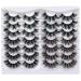 JIMIRE Mink Lashes - 14 Pairs Fluffy & Dramatic False Eyelashes | 4 Styles Mixed for Full Glam - Buy Online on GoSupps.com