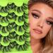 Fluffy 6D Faux Mink Cluster Lashes 16-22mm for Dramatic Cat-Eye Wispy DIY Extensions - A22MM - Buy Online on GoSupps.com