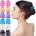 RC ROCH 12 pieces of hair clips Women strong hold 3 teeth hair clips girl quality plastic medium transparent multifolens 1 piece (12 Pack) transparent multifolitis