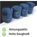 Fleece Horse Bandages Set with Velcro - 4-Pack Warmblood (Full) Navy Blue & Storage Bag - Buy Online on GoSupps.com
