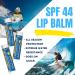 SPF 44 Waterproof Lip Balm with Vitamin E - Broad Spectrum UV Protection for Lips - Vanilla, Family 4 Pack - Buy Online on GoSupps.com