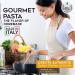 Morelli Organic Garlic and Basil Linguine - Handmade Gourmet Pasta from Italy, 8.8oz - Buy Online on GoSupps.com