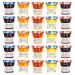 Bonne Maman Jam Assorted - 30 jelly jars x 1 ounce - 5 Apricot, 5 Orange, 5 Cherry, 5 Honey, 5 Grape, 5 Blueberry