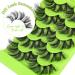 Fluffy 6D Faux Mink Cluster Lashes 16-22mm for Dramatic Cat-Eye Wispy DIY Extensions - A22MM - Buy Online on GoSupps.com