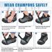Snow Traction Cleats - Non-Slip Ice Cleats Crampon for Walking - Large Size with 24 Steel Spikes and Straps - Buy Online on GoSupps.com