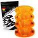 Spoking reflectors Bicycle extra reinforced with steel clips reflectors orange set cat eyes with stvzo test mark spokes reflector reflector for the racing bike MTB trekking bike & children bike 4er set