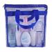 1 Pcs Portable Shower Mesh Caddy Bag Quick Dry Hanging Toiletry and Bath Organizer for Travel and Swimming with Zipper (Dark Blue)