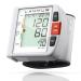 Blood Pressure Monitor Wrist Cuff - Digital BP Monitor - Fully Automatic Accurate Wrist Pressure Monitor for Home - Wrist BP Machine with Large LCD Display Carrying Case 2AAA (White) (White) (White)