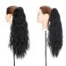 Ponytail Extension - 24 Natural Black Wavy Hair Piece with Clip Realistic Braid Hair Extensions for Women - Buy Online on GoSupps.com