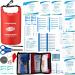 WELL-STRONG Waterproof First Aid Kit for Boating and Outdoor Activities - Red - Buy Online on GoSupps.com