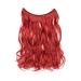 Buy Dark Red Wavy Hairpiece Extensions - 1 Weft Thickening Hair - 50cm 90g - Invisible Wire for Effortless Style | International Shipping - Buy Online on GoSupps.com