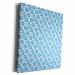 3dRose Museum Grade Canvas Wrap - Two Kisses Collided Lip Boyish Blue Lips Pattern Pattern - Lipstick Kisses