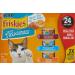 Friskies Shredded Turkey & Cheese Dinner Wet Cat Food (156g 24 pack) + Purina Friskies Tasty Treasures with Cheese Cat Food Variety Pack (24-156g) - Buy Online on GoSupps.com
