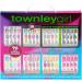Townley Tween 96 Pcs Press-On Nails Including 3D and Glow-In-Dark Artificial False Nails Set for Tweens with Pre-Glue Full Cover Acrylic Nail Tip Kit  Great for Gifts  Parties  Sleepovers and Makeovers
