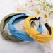 SIQUK 12-Piece Wide Knotted Headband Set for Women and Girls - Top Knot Cross Headbands in 12 Plain Multicolors - Buy Online on GoSupps.com