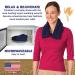SunnyBay Microwavable Neck Heating Pad - Moist Heat Wrap for Pain Relief - Navy - Buy Online on GoSupps.com