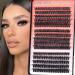 Winifred Eyelash Clusters - Individual Lashes 80D/100D/120D | Thick Volume Wispy Lash Extensions | D Curl Cluster Lashes | 300pcs (10-18mm - Buy Online on GoSupps.com