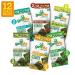 GimMe Organic Roasted Seaweed Sheets Variety Pack - 12 Count | Keto, Vegan, Gluten-Free | Rich in Iodine & Omega-3 | On-the-Go Snack for Kids & Adults | 6 Flavors Included - Buy Online on GoSupps.com