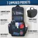 Large Hanging Travel Toiletry Bag for Men and Women - 10 Compartment Organizer with YKK Zippers, XXL Metal Swivel Hook - Water-Resistant Nylon in Black - Buy Online on GoSupps.com