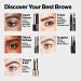 Revlon ColorStay Brow Fantasy Eyebrow Gel & Pencil - 2-in-1 Eye Makeup in Dark Brown 0.04 Oz - Longwearing Formula for Precision Application - Buy Online on GoSupps.com