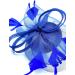 Ladies Royal Blue Feather Fascinator Clip/Headband Weddings Races Royal Ascot Hair Piece - Buy Online on GoSupps.com