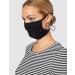 Oscar Apparels Reusable Fabric Masks 100% BCI Cotton - Black 5 Pack for Adults | Eco-Friendly Self-Binding - Buy Online on GoSupps.com