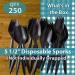 BPA-Free Black Disposable Sporks 250 Pk. Recyclable  Eco-Friendly and Kid-Safe 2-in-1 Utensils Built Strong to Last Large Meals. Great for School Lunch  Picnics or Restaurant and Party Supply (250) - Buy Online on GoSupps.com