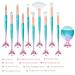 Shop 3D Mermaid Makeup Brush Set | 11 Professional Cosmetic Brushes for Foundation Powder Eyeshadow & More - Worldwide Shipping - Buy Online on GoSupps.com