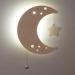 Bo Babys ONLY - Moon Wall Lamp for Baby Room | Night Lamp with Battery | FSC Quality Wood | 25 000 Hours of Light - Buy Online on GoSupps.com