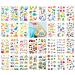 Qpout 30 Sheets Temporary Tattoos for Kids Boys  Dinosaur Car Outer Space Waterproof Fake Tattoo Stickers  Boys Birthday Party Gifts Bag Filler  Face Hand Arm Decoration