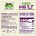 Now Foods Organic Monk Fruit Liquid Sweetener - Zero-Calorie, 8 fl oz | Natural Sugar Substitute - Buy Online on GoSupps.com
