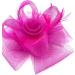 Ladies Feather Fascinator Headband/Clip for Weddings Races Royal Ascot Hair Piece (Hot Pink) - Buy Online on GoSupps.com