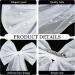 NICENEEDED White Mesh Bridal Hair Bow Clips Pearl Bowknot Bride Veil Hair Barrettes Wedding Tulle Hair Jewelry Clip for Bridesmaid Flower Girl Hair Decoration - Buy Online on GoSupps.com