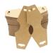 Necklace Display Cards 100PCS Bracelet Holder Cards Blank Kraft Paper Hanging Jewelry Tags for Jewelry Packaging Selling Card Keychain Earring Hair Band Scrunchies Hanging (Brown) Brown 4.9 x 1.9 In 100PCS