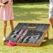 American Flag Vinyl Cornhole Board Wraps (2 Pack) 24x48'' - Black Skull Design - Buy Online on GoSupps.com