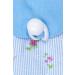 Fair Trade Cotton Pad Dispenser Bag | Blue White Flowers | 100% Cotton Storage for Swabs & Pads | 12 x 14.5 cm | International Shipping - Buy Online on GoSupps.com