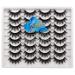 Yawamica 3D Mink Fluffy False Eyelashes Pack - 16 Pairs Natural and Dramatic Faux Mink Lashes - Handmade 18MM Multipack - Desire - Buy Online on GoSupps.com