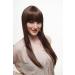 WIG ME UP 3421-2T33 | Brown Long Straight Hair Wig with Cheeky Bangs & Streaks - International Shipping Available - Buy Online on GoSupps.com