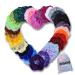 KEAH 40pcs Velvet Scrunchies Hair Band - Hair Scrunchies For Girls Hair Scrunchies For Women Hairbands Scrunchies With Storage Bag (40 Scrunchies Pack Multi Colour) 40 Count (Pack of 1) Multi Colour