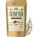 SLIM TEA with Loose Leaf Green Tea Mate Nettle Dandelion Ginger White Tea Horsetail Hibiscus Tulsi Papaya Cardamom - Slimming tea for Weight Loss Burn Fat - All Natural Herbal Tea 100g SLIM TEA - Detox Tea for Weight Loss