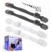 Anti-Tip Tv and Furniture Anchor Strap (2 Pairs) by Boxiki Kids. Black & White Child and Home Safety Strap. Furniture and Tv Drop Prevention Accessory for Child Proofing Your Home. 2 Pairs - Black and White
