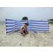 13 ft Beach Windscreen Privacy Windblocker + Free Bag Made in Europe Blue/White Stripes - Buy Online on GoSupps.com