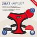 Puppia Soft Dog Harness, Breathable Mesh, Adjustable Chest Belt, Red - Size M (Neck 12, Chest 16-22) - Buy Online on GoSupps.com
