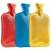 Heat bottle without cover 2 and 3 pack heat bottles large 1.8l rubber hot water Bottle robust and durable from natural rubber bed bottle for children and adults (blue/red/yellow 3 pack) blue/red/yellow 3 pack
